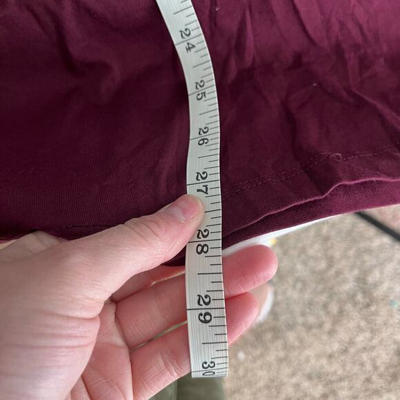 M. Singer Maroon Red Stitch Accents Lightweight Pullover Hoodie Men’s X-Large - Picture 3 of 8